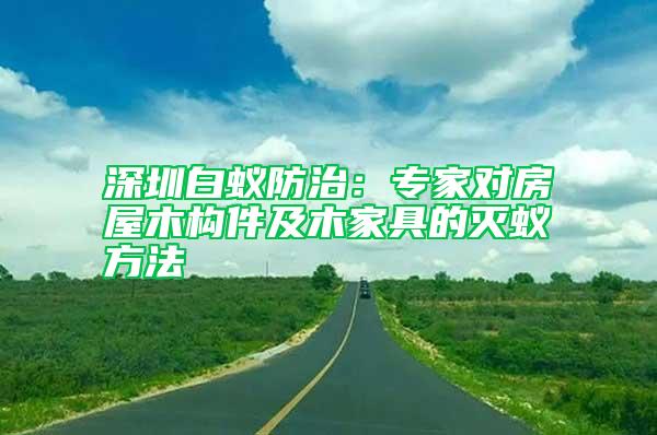 深圳白蟻防治:專家對(duì)房屋木構(gòu)件及木家具的滅蟻方法