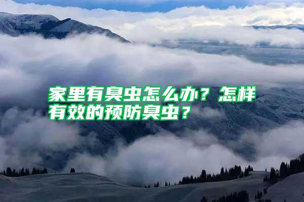 家里有臭蟲怎么辦？怎樣有效的預(yù)防臭蟲？