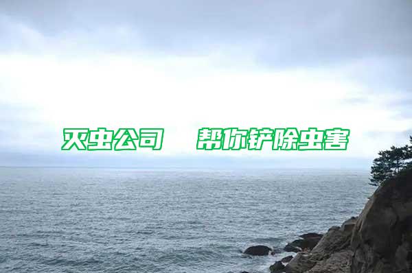 滅蟲公司 幫你鏟除蟲害