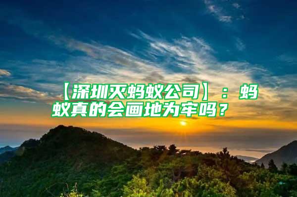 【深圳滅螞蟻公司】:螞蟻真的會畫地為牢嗎?