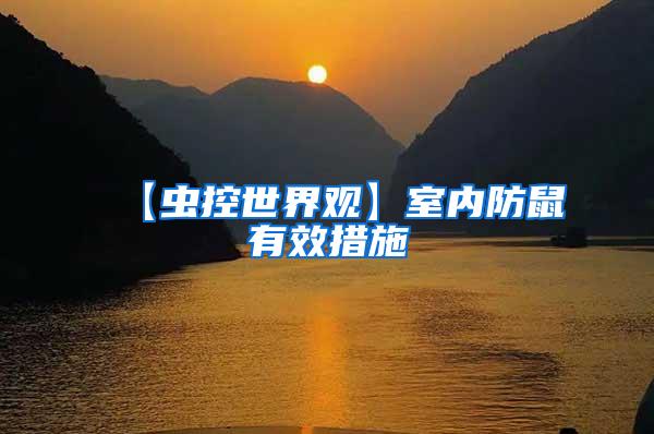 【蟲控世界觀】室內(nèi)防鼠有效措施