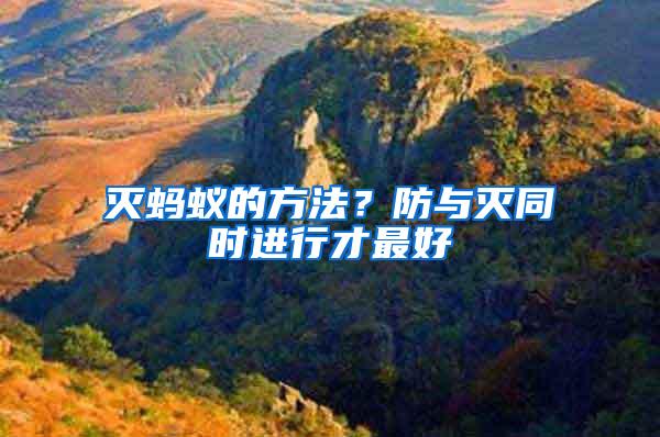 滅螞蟻的方法?防與滅同時進行才最好