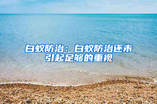 白蟻防治:白蟻防治還未引起足夠的重視