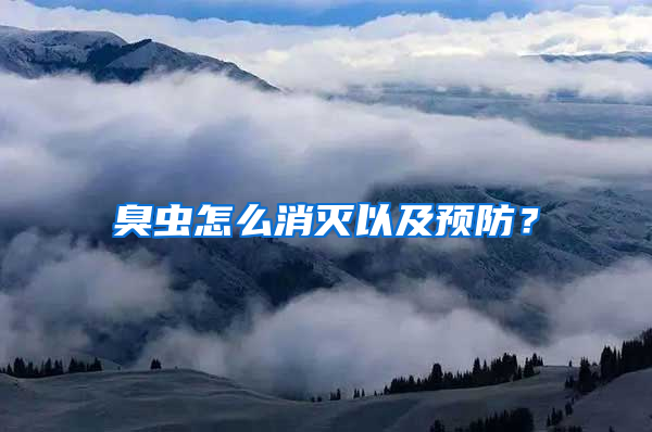 臭蟲(chóng)怎么消滅以及預(yù)防?